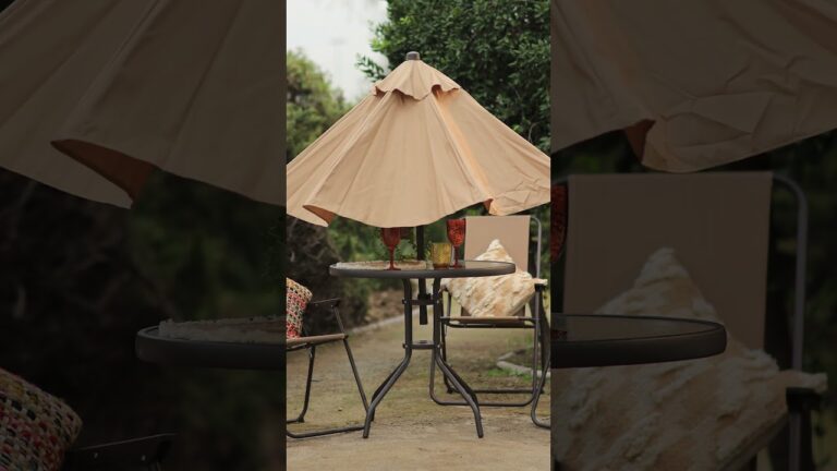 Terrazas con sombrillas de diseño: elegancia al aire libre